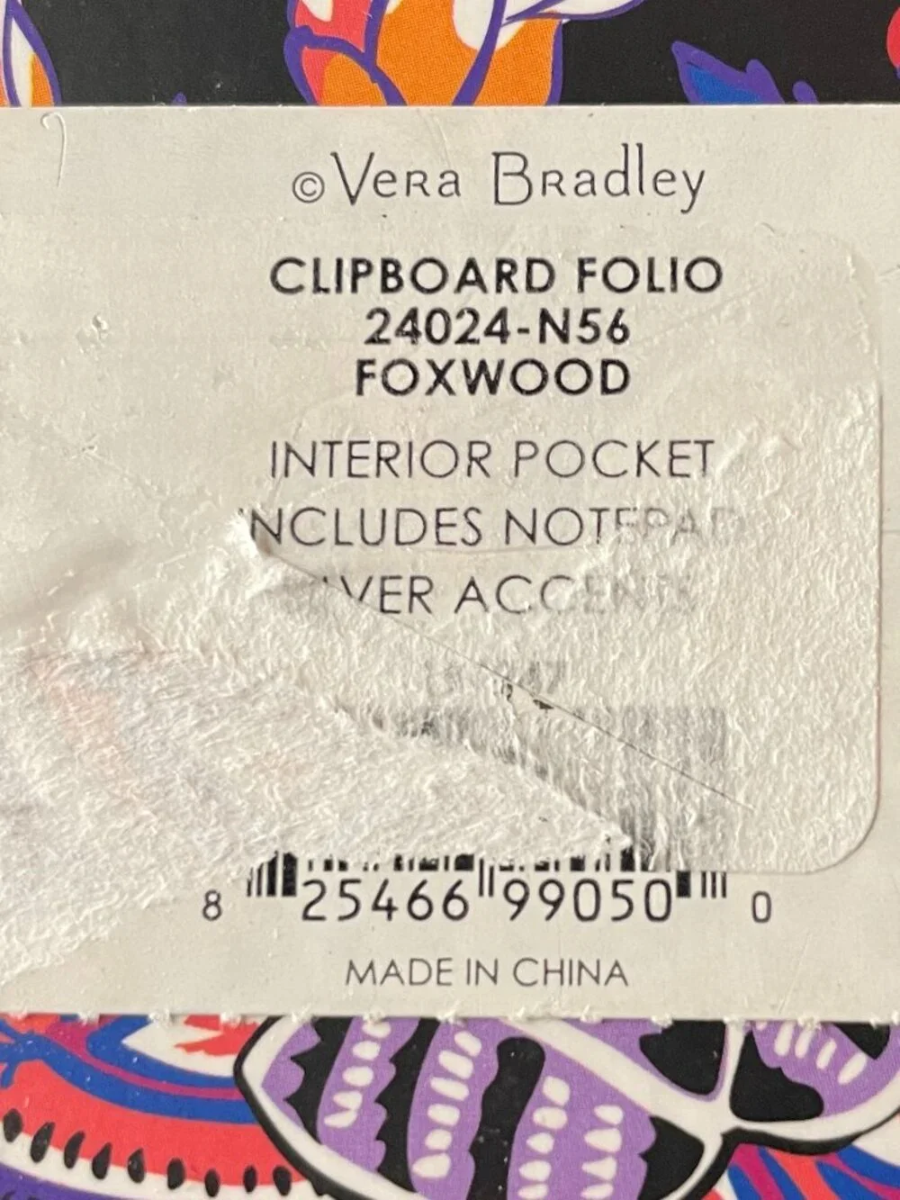 Vera Bradley Clipboard Folio featuring the 